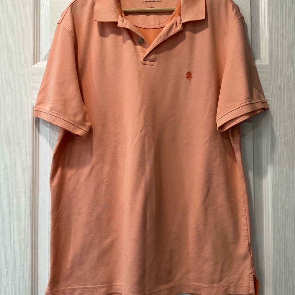 Izod Men's Peach Polo Shirt